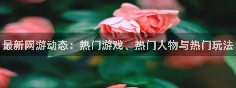 长征娱乐下载：最新网游动态：热门游戏、热门人物与热门玩法